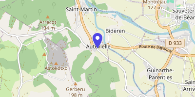 Carte OpenStreetMap — 3 route d'Osserain, Autevielle-Saint-Martin-Bideren