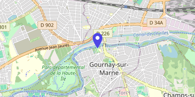 Carte OpenStreetMap — 10 avenue du Maréchal-Foch, Gournay-sur-Marne