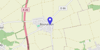 Carte OpenStreetMap — 14 rue de l'École, Bouranton