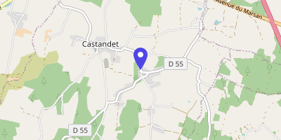 Carte OpenStreetMap — 16 place Hombourg, Castandet