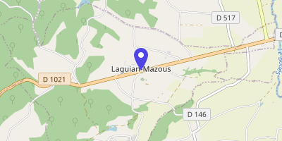 Carte OpenStreetMap — 16 chemin de Peyroutéou, Laguian-Mazous
