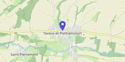 Carte OpenStreetMap — 11 Grande-rue, Tavaux-et-Pontséricourt