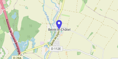Carte OpenStreetMap — 1 route de Dijon, Beire-le-Châtel