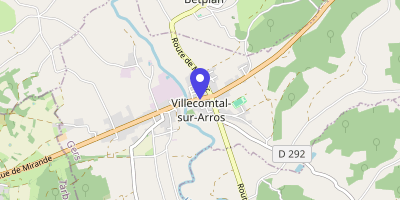 Carte OpenStreetMap — 22 avenue de Gascogne, Villecomtal-sur-Arros