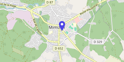 Carte OpenStreetMap — 2 avenue de la Gare, Mimizan