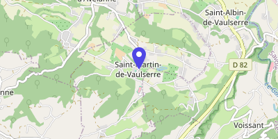 Carte OpenStreetMap — 125 route de la Charrière, Saint-Martin-de-Vaulserre