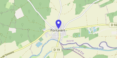 Carte OpenStreetMap — 1 place du Général-de-Gaulle, Pontavert