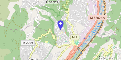 Carte OpenStreetMap — 2 rue de l'Eusière, Carros