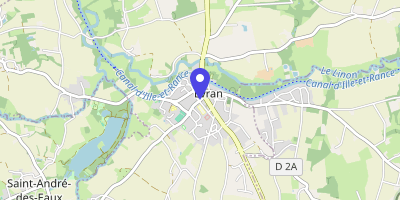 Carte OpenStreetMap — 12 rue de la Mairie, Évran