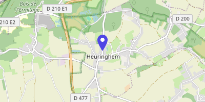 Carte OpenStreetMap — 80 rue de Saint-Omer, Heuringhem