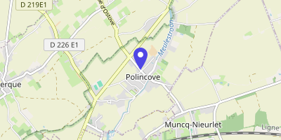 Carte OpenStreetMap — 180 rue de la Mairie, Polincove