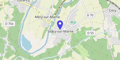 Carte OpenStreetMap — 1 Rue des Écoles, Saâcy-sur-Marne