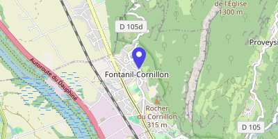 Carte OpenStreetMap — 2 rue Fétola, Fontanil-Cornillon