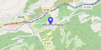 Carte OpenStreetMap — Place Charles-de-Gaulle, La Plagne Tarentaise