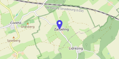 Carte OpenStreetMap — 12 rue Principale, Zarbeling