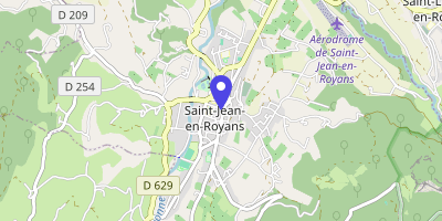 Carte OpenStreetMap — Place de l'Hôtel-de-Ville, Saint-Jean-en-Royans