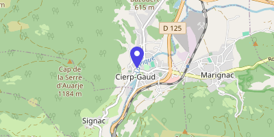 Carte OpenStreetMap — 1 rue du Château, Cierp-Gaud