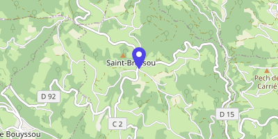 Carte OpenStreetMap — 46 Route d'Arles, Saint-Bressou