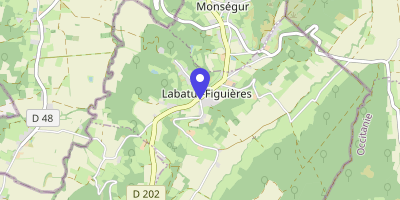 Carte OpenStreetMap — 5 place de la Mairie, Labatut-Figuières