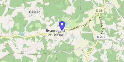 Carte OpenStreetMap — 2008 route Val de Crempse, Beauregard-et-Bassac