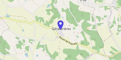Carte OpenStreetMap — 223 voie communale 1, Génébrières