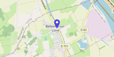Carte OpenStreetMap — 5 place Prudent-Chollet, Belleville-sur-Loire