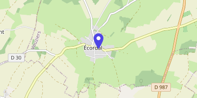 Carte OpenStreetMap — 20 rue des Telliers, Écordal