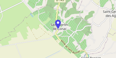 Carte OpenStreetMap — 2 route de Saint-Thomas, Saint-Sorlin-de-Conac