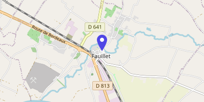 Carte OpenStreetMap — 1 place du Puits, Fauillet