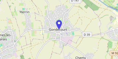 Carte OpenStreetMap — 2 rue Germain-Delebecque, Gondecourt