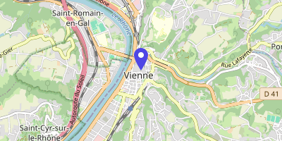 Carte OpenStreetMap — 17 place de l'Hôtel-de-Ville, Vienne Cedex