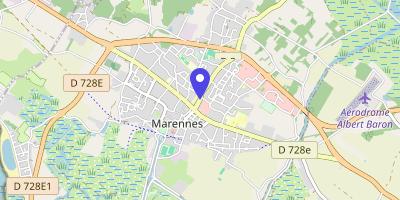 Carte OpenStreetMap — 6 rue du Maréchal-Foch, Marennes-Hiers-Brouage