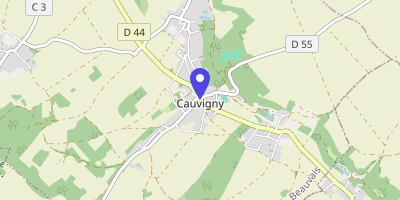 Carte OpenStreetMap — 2 rue de Senlis, Cauvigny