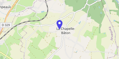 Carte OpenStreetMap — 10 place de l'Accueil, La Chapelle-Bâton