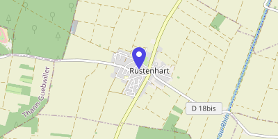 Carte OpenStreetMap — 2 rue de l'Église, Rustenhart