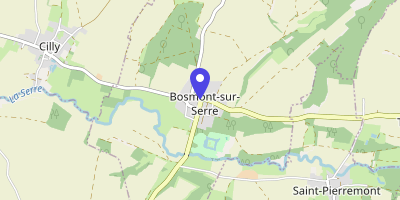 Carte OpenStreetMap — 1 rue de l'Église, Bosmont-sur-Serre