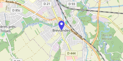 Carte OpenStreetMap — 80 avenue Maréchal-Leclerc, Bréviandes