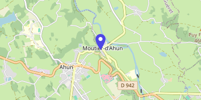 Carte OpenStreetMap — 1 place de la Mairie, Moutier-d'Ahun