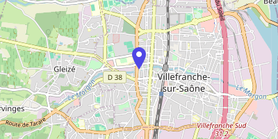 Carte OpenStreetMap — 183 rue de la Paix, Villefranche-sur-Saône