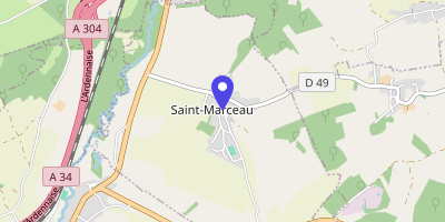 Carte OpenStreetMap — 1 rue de la Mairie, Saint-Marceau