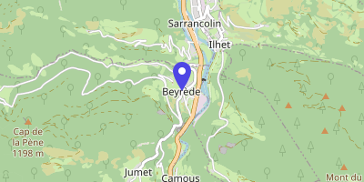 Carte OpenStreetMap — 1 route de Couplau, Beyrède-Jumet-Camous