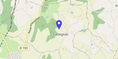 Carte OpenStreetMap — 30 place de la Mairie, Cassignas