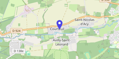Carte OpenStreetMap — 1 rue de la Nonette, Courteuil