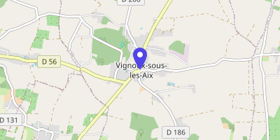 Carte OpenStreetMap — 1 place de l'Église, Vignoux-sous-les-Aix