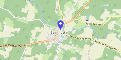 Carte OpenStreetMap — 1 place des Tilleuls, Saint-Justin