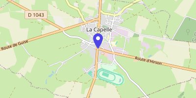 Carte OpenStreetMap — 34 rue du Général-de-Gaulle, La Capelle