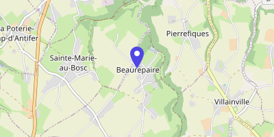 Carte OpenStreetMap — 1 rue du Carreau, Beaurepaire