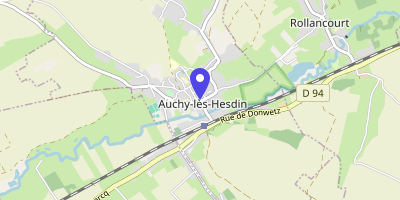 Carte OpenStreetMap — 2 rue de la Besace, Auchy-lès-Hesdin