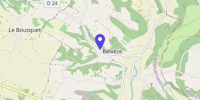Carte OpenStreetMap — 30 route de Pechbertier, Belvèze