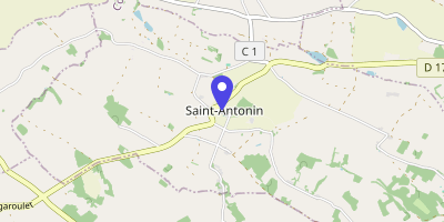 Carte OpenStreetMap — 117 rue du Village, Saint-Antonin